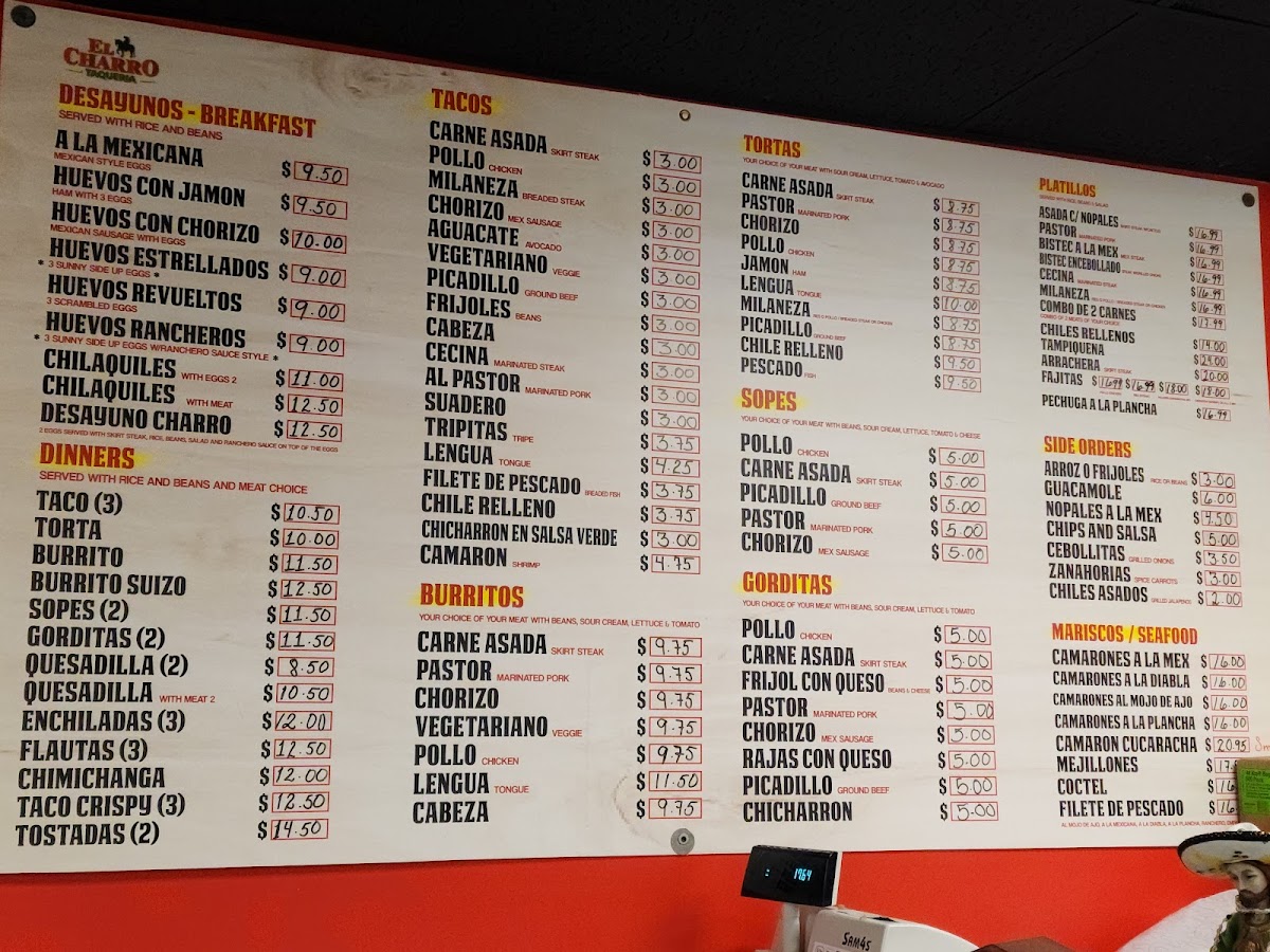 Taquería El Charro I Menu - Image 3